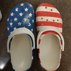 4TH OF JULY CROCS! Worn a few times